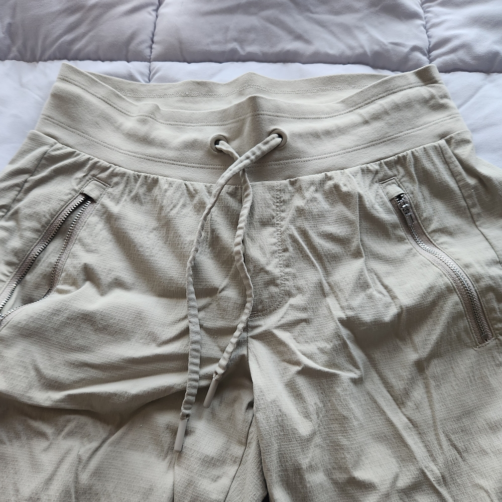 Athleta Cream Track Pants